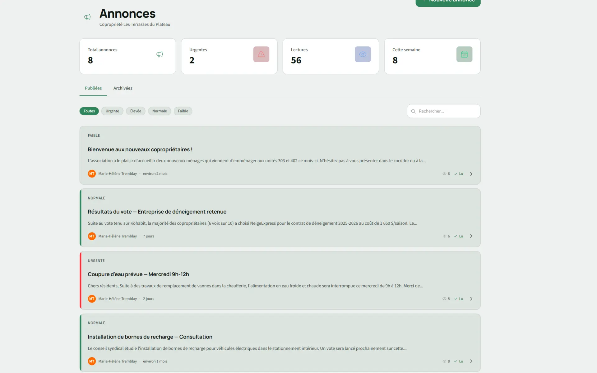 Module d'annonces Kohabit